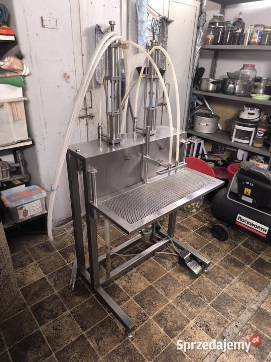 Nalewarka dwugłowicowa półautomatyczna stal Jaworzno
