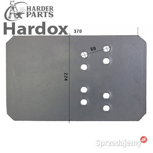 Piętka płozy HARDOX 27081401S XP61 części do nieuszkodzony