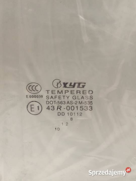 Szyba Drzwi Prawych Przednich Ford Mondeo 00 osobowe Bralin