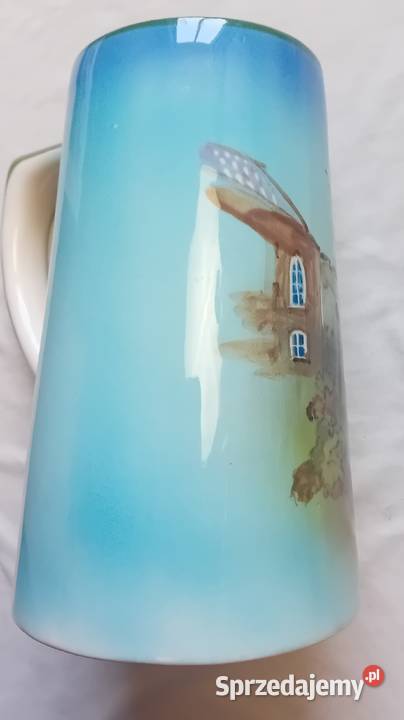 Ceramiczny kufel pamiątka z Tallina pojemność 1 Antyki, Sztuka, Kolekcje Koźminek