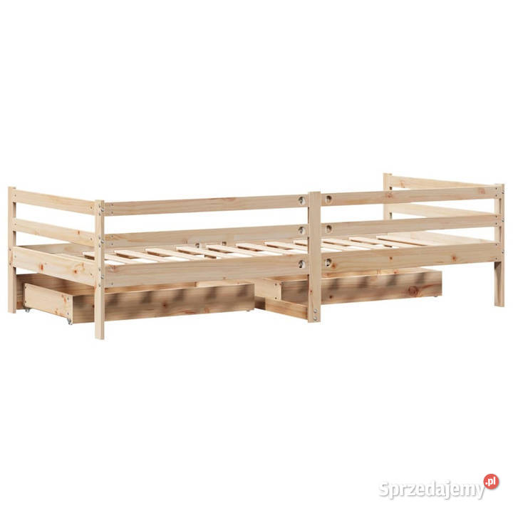 Łóżko dzienne z szufladami sosnowe 90x200 Warszawa