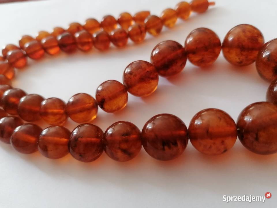 Naszyjnik Bursztyn Kulki Vintage podlaskie sprzedam