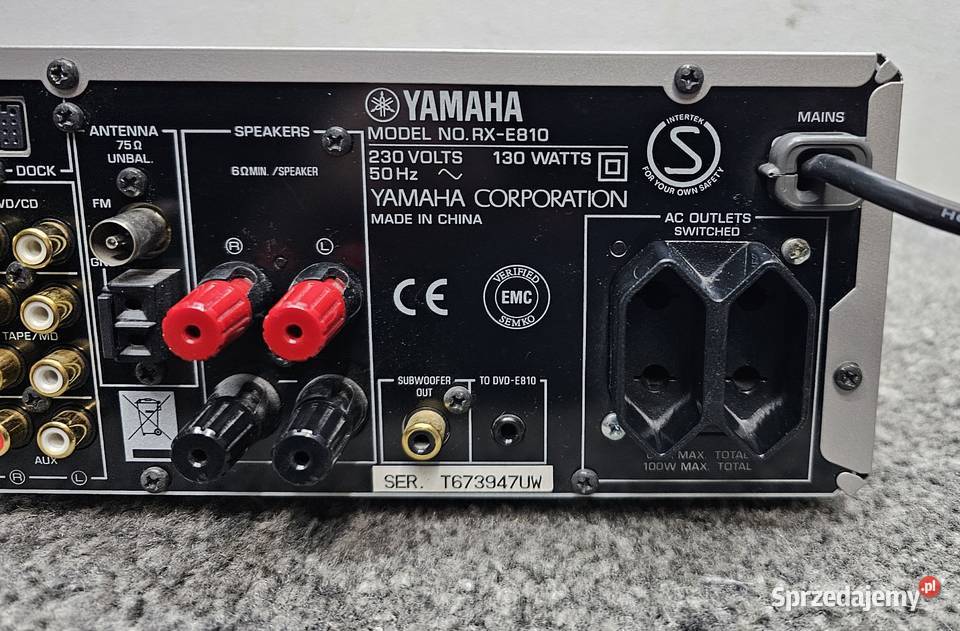 Wzmacniacz Amplituner stereo Yamaha RXE810 małopolskie Kraków