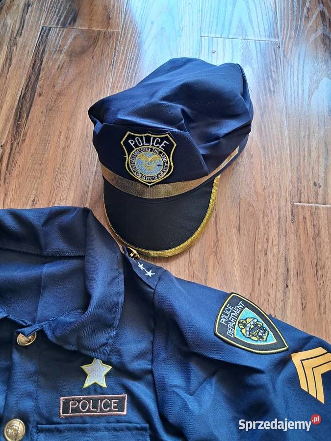 nowy strój policjanta na wzrost 98104 Dł spodni Sandomierz sprzedam