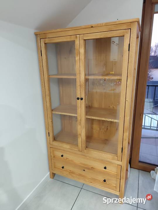 Witryna drewniana sosnowa Kredensy i witryny łódzkie Zduńska Wola
