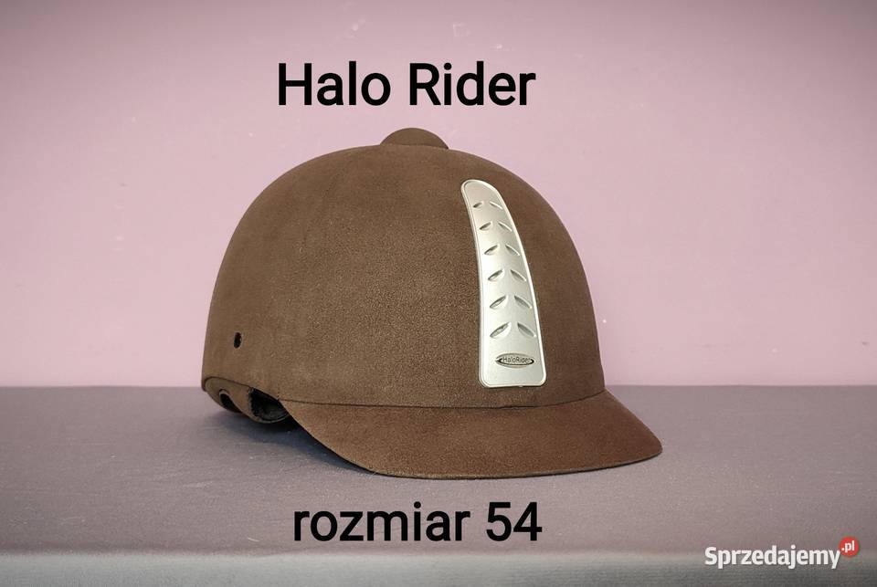 Kask jeździecki Halo Rider rozmiar 54 brązowy Pozostałe Jasień