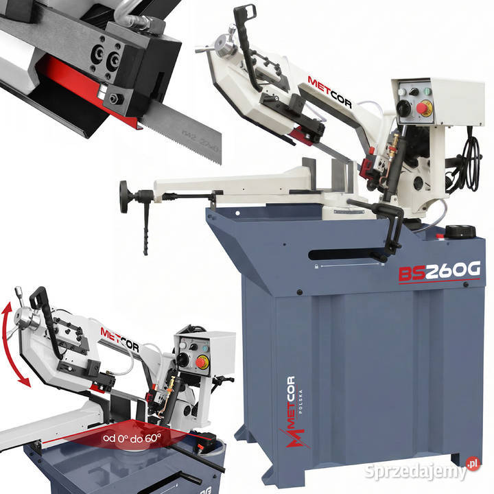 Przecinarka taśmowa METCOR BS260G Premium Siedlce sprzedam