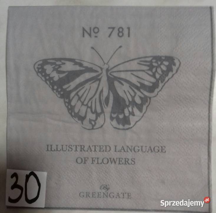 Serwetki decoupage greengate i inne aniołki Laskowiec sprzedam
