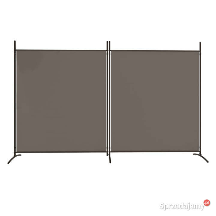 Parawan 2panelowy antracytowy 348 x 180 tkanina Pozostałe Warszawa