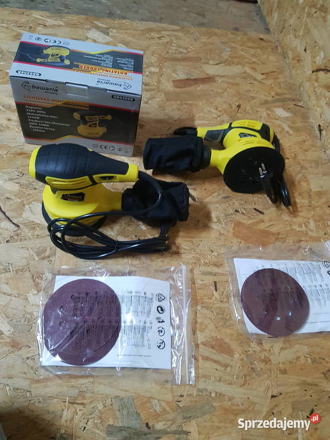 Szlifierka mimośrodowa Bawaria 1150W tarcza 125 Głogowa