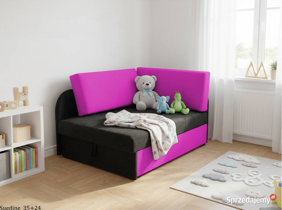 Dziecięca sofa Kubuś miękkie bezpieczne łóżko Sosnowiec