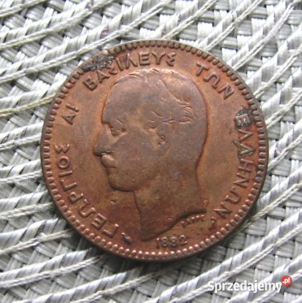 Grecja 10 Lepta 1882r A Ładny stan Numizmatyka Kalisz