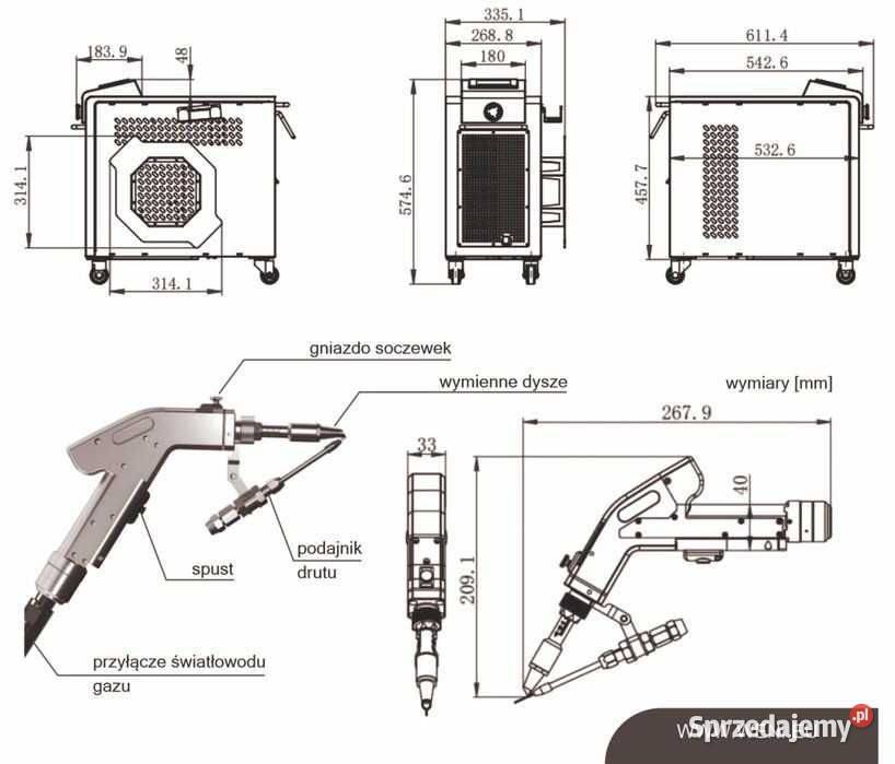 Spawarka Laserowa Zgrzewarka Palnik Fiber 4w1 sprzedam