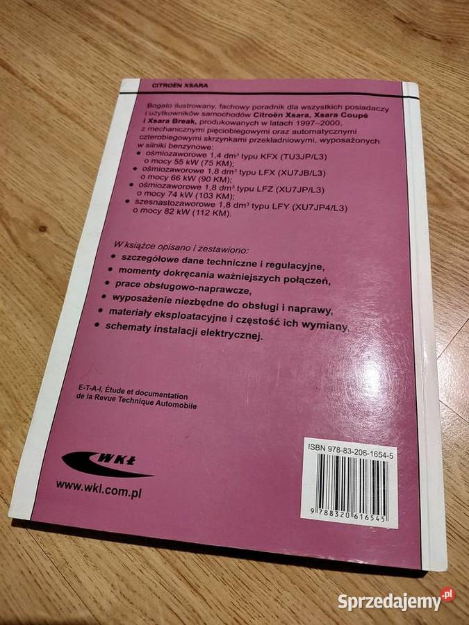 Książka obsługi Citroen Xsara WKŁ