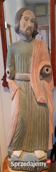 Rzeźba figura drewno śwMateusz 1850 Małopolska Pozostałe warmińsko-mazurskie Orneta