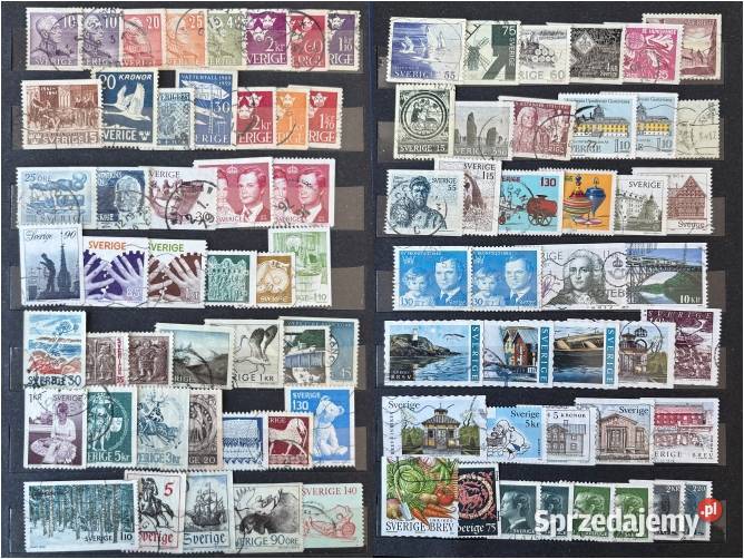 Znaczki Szwecja ok 80 mazowieckie Warszawa