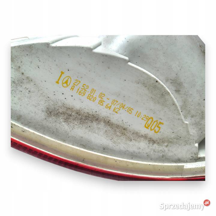 LAMPA LEWA Mercedes W245 20052008 tylna tylnia