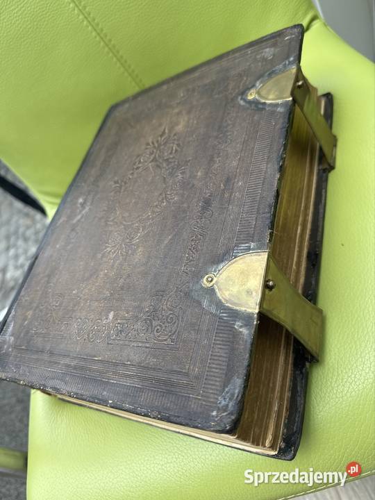 Stara Biblia w języku holenderskim antyk Antyki