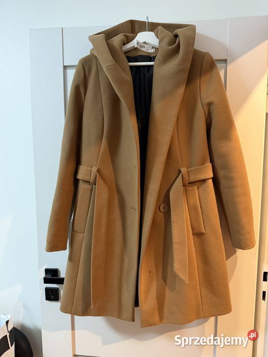 Beżowy płaszcz Aga Lux Collection Rozmiar 40 Zimowa  Rybnik