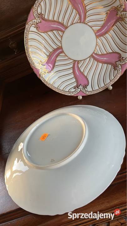 Patera bogato złocona Bez sygnatury Przepiękny Porcelana i szkło pomorskie Gdańsk sprzedam