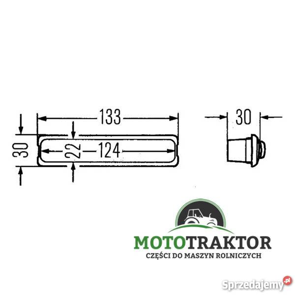 Lampa oświetlenia kabiny Massey Ferguson 3060 Maszyny rolnicze Łążynek