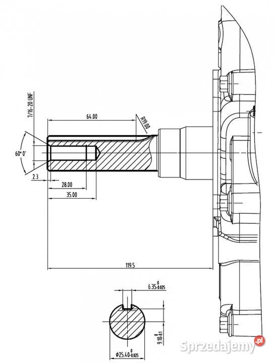 SILNIK RATO R670 SPALINOWY BENZYNOWY 22 WAŁ 254 Opalenica