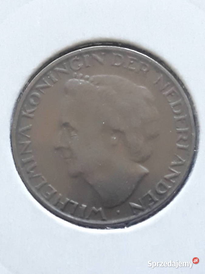 1 Cent Holandia 1948 rWilhelmina 1 UNC wielkopolskie Konin sprzedam