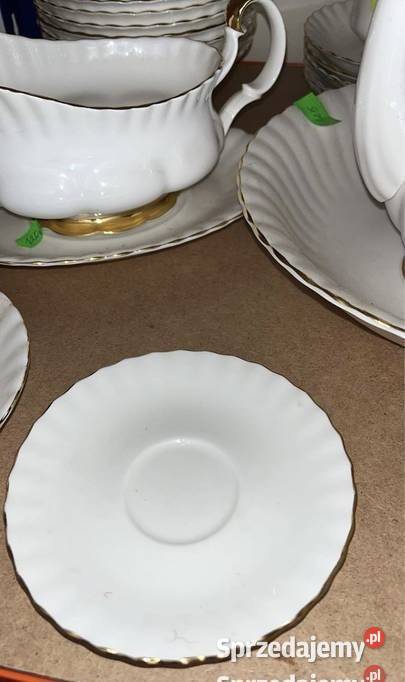 Spodek Royal Albert Anglia Val Door Biała Porcelana i szkło Gdańsk