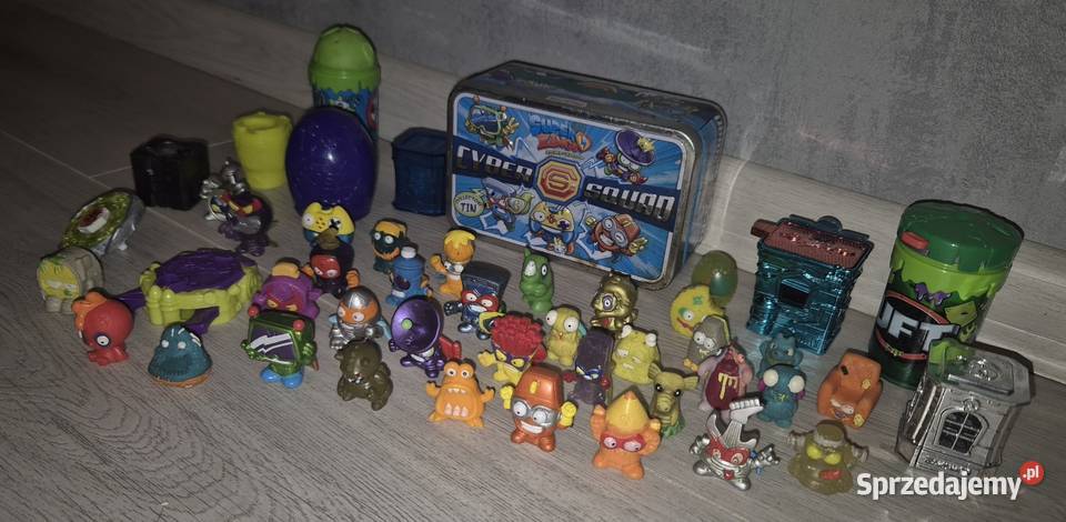 Figurki zestaw Super Zings Śmieciaki puszka Łódź