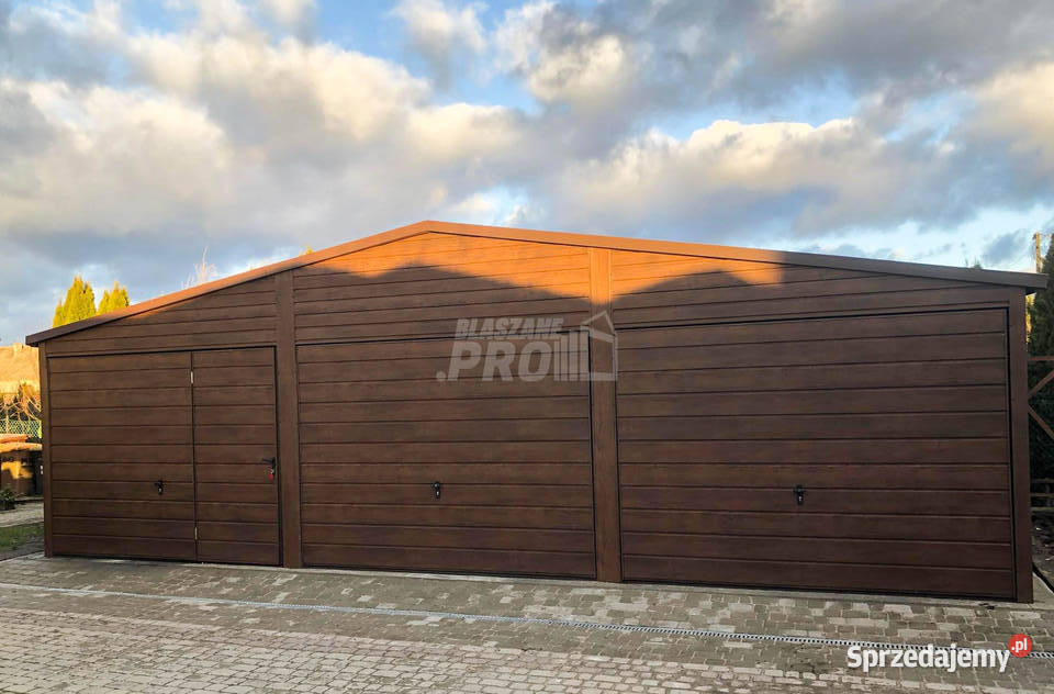 Garaż blaszany 9x6 3x Brama drzwi drewnopodony 381zł/m2 Oświęcim sprzedam