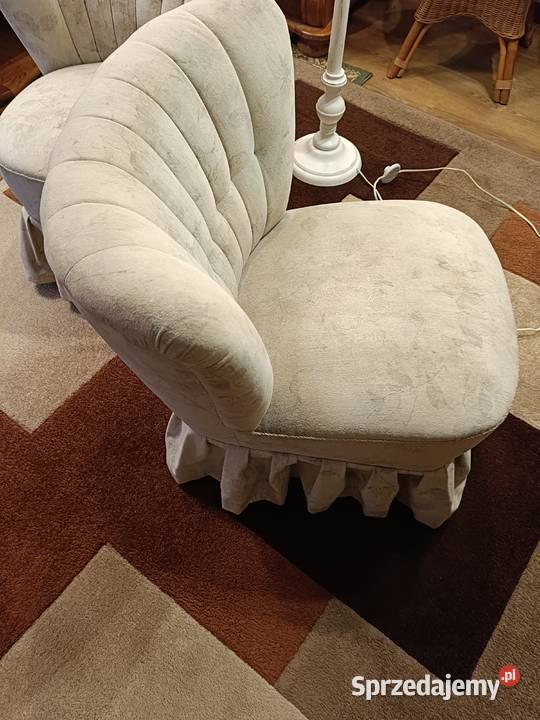 Fotel klubowy muszelka Vintage lata 60 PRL Lipno