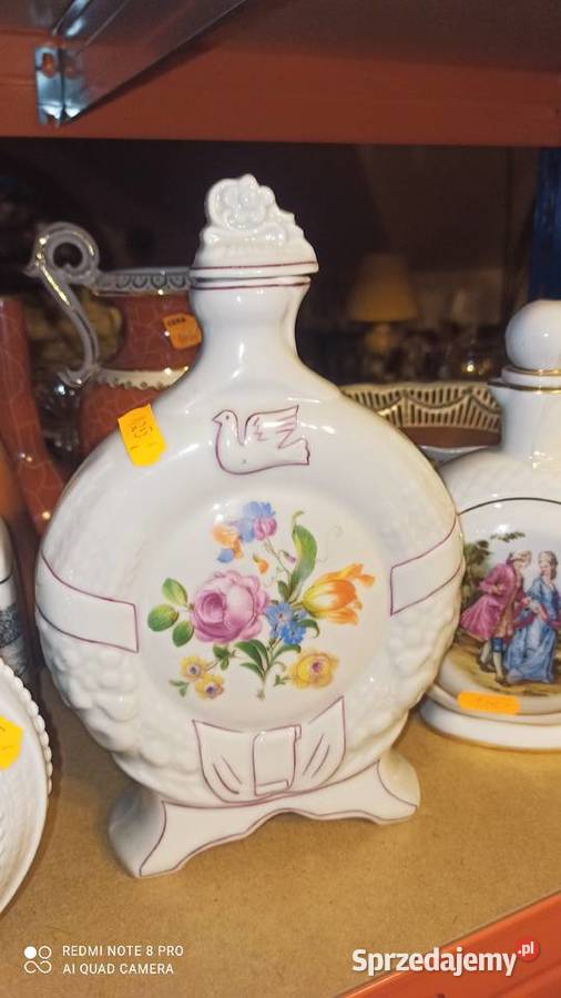 Porcelanowa karafka Sygnatura częściowo zatarta Gdańsk
