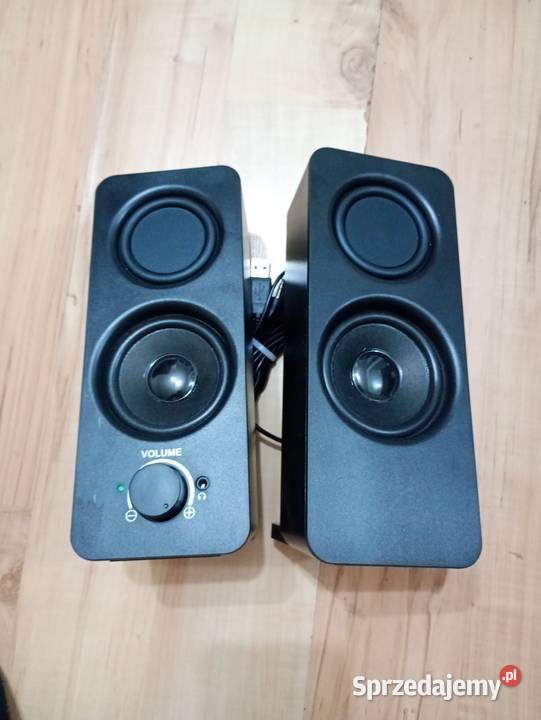 głośniki 10W mini jack USB zasilanie czarne Szczecin