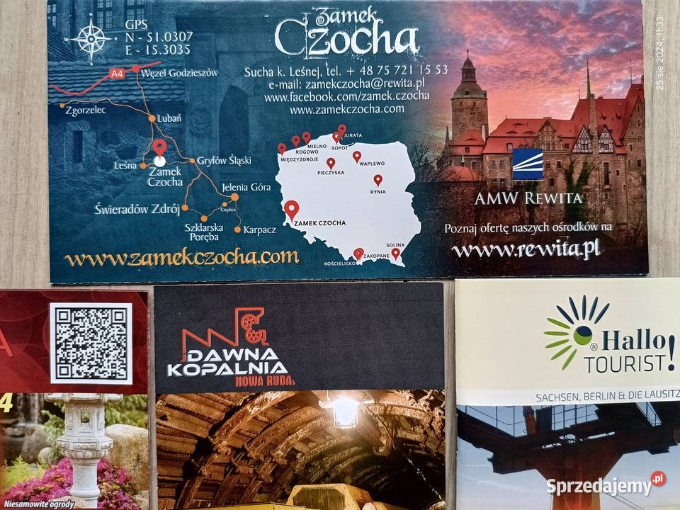 Foldery i mapki turystyczne z Karkonoszy i wielkopolskie Wronki
