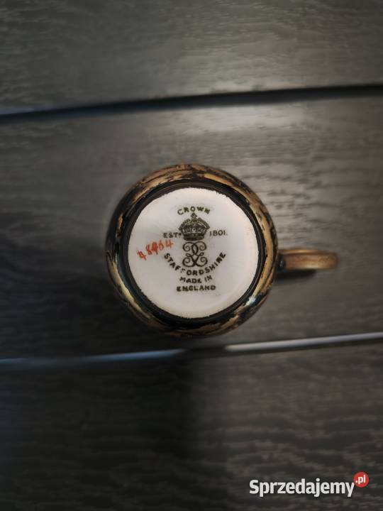 Zestaw kawowy 6 osobowy Crown Staffordshire Aleksandrów Łódzki