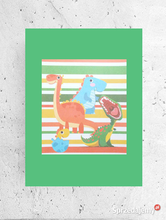 bajkowy plakat chłopca dinozaury plakat 30x40 warmińsko-mazurskie Olsztyn
