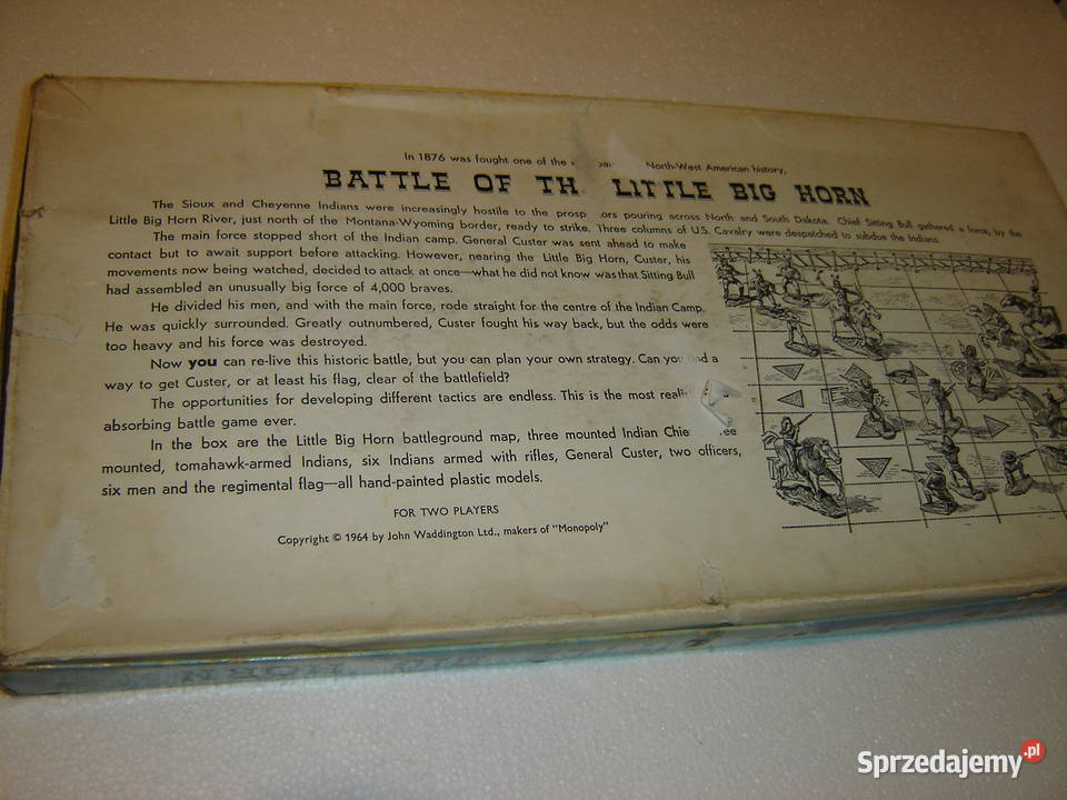 Bitwa Little Big Horn Waddingtons 1964 sprzedam