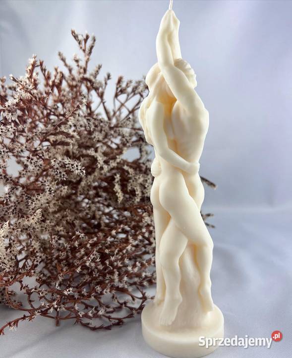 Swieca sojowa kochankowie handmade kobieta beżowy Rzeszów