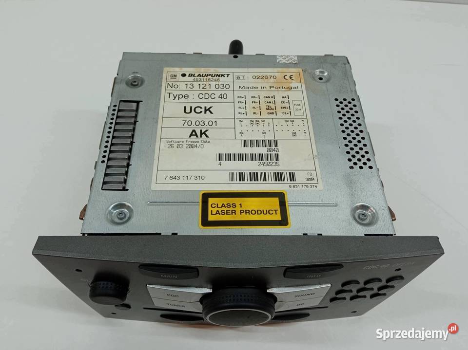 RADIO 13121030 Opel Astra III 20042014 H świętokrzyskie