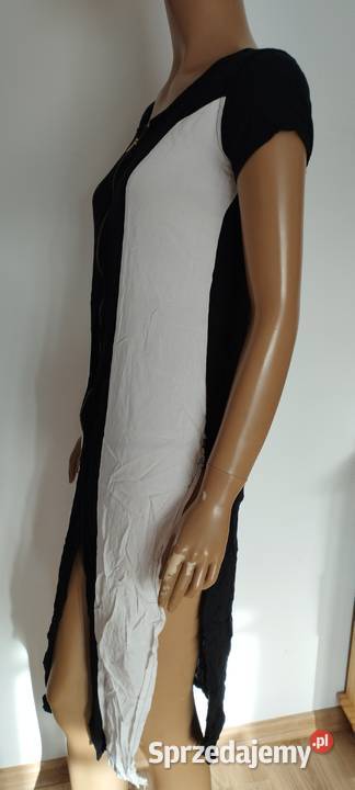 avaasa Kurta Womens Black White r S INDIA krótki Zamość