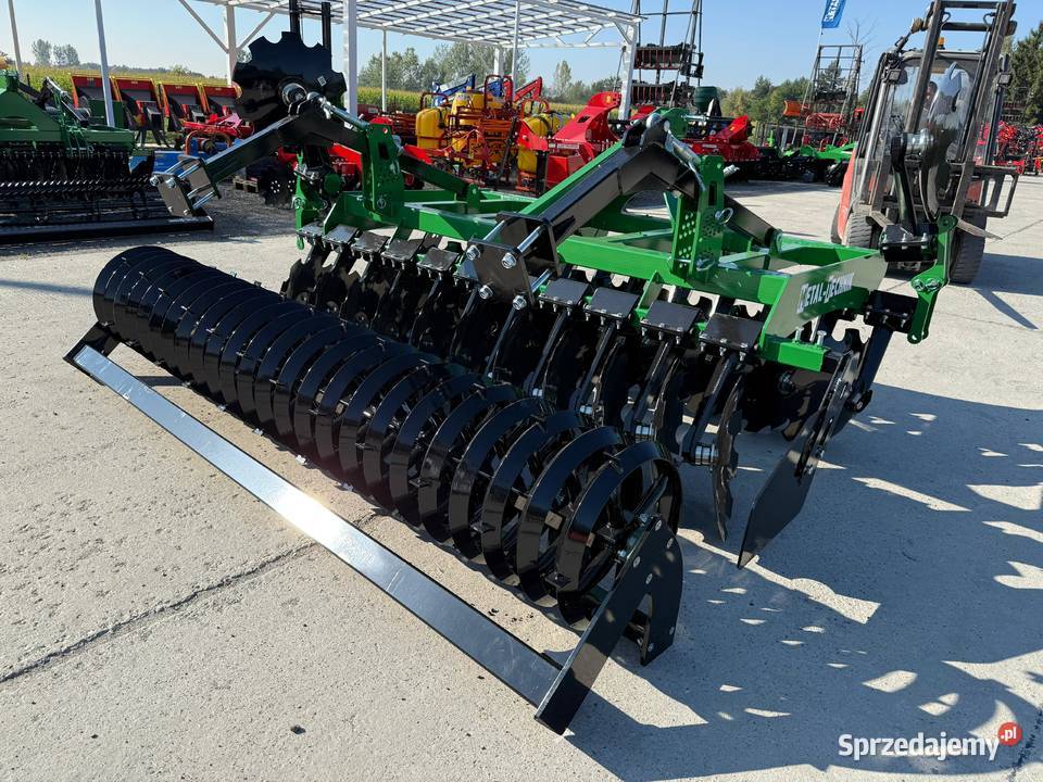 03 Brona talerzowa MetalTechnik 30m wał daszkowy Brodnica sprzedam