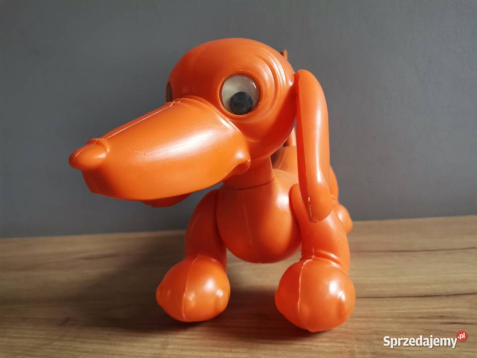 Stara kultowa zabawka Jamnik Zezolek PRL 1970 Siemianowice Śląskie