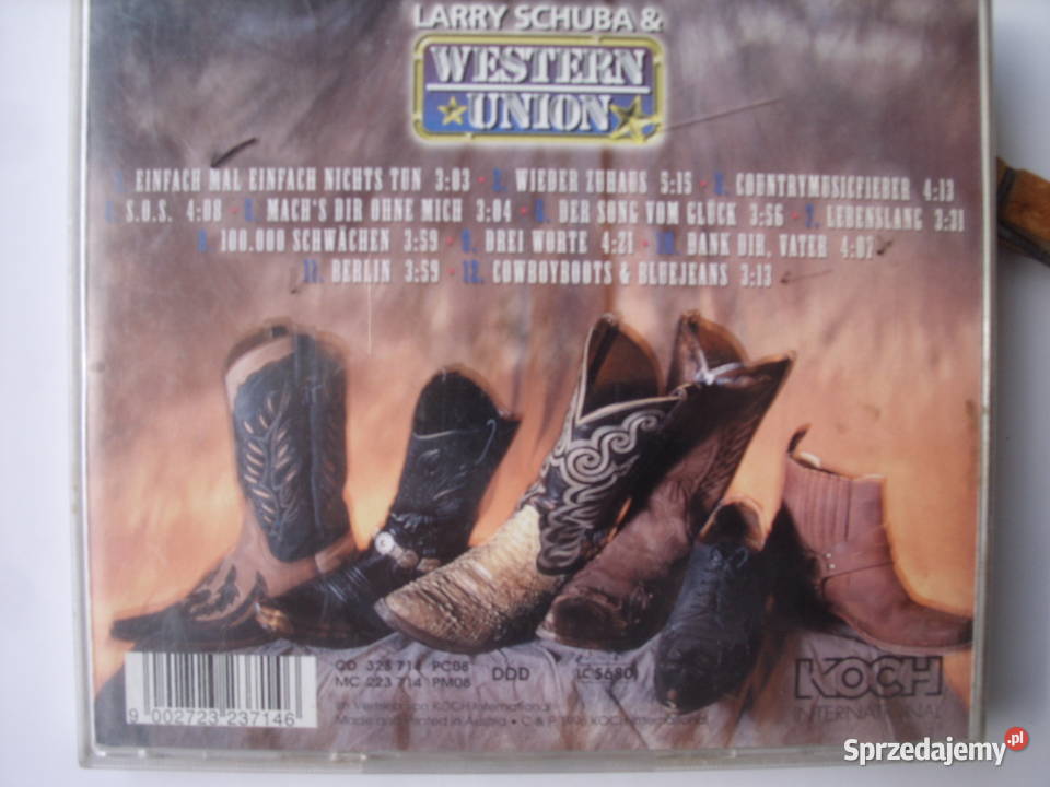 CFountry CD LARY SCHUBAWESTERN COUNTRY 1995 Wołów