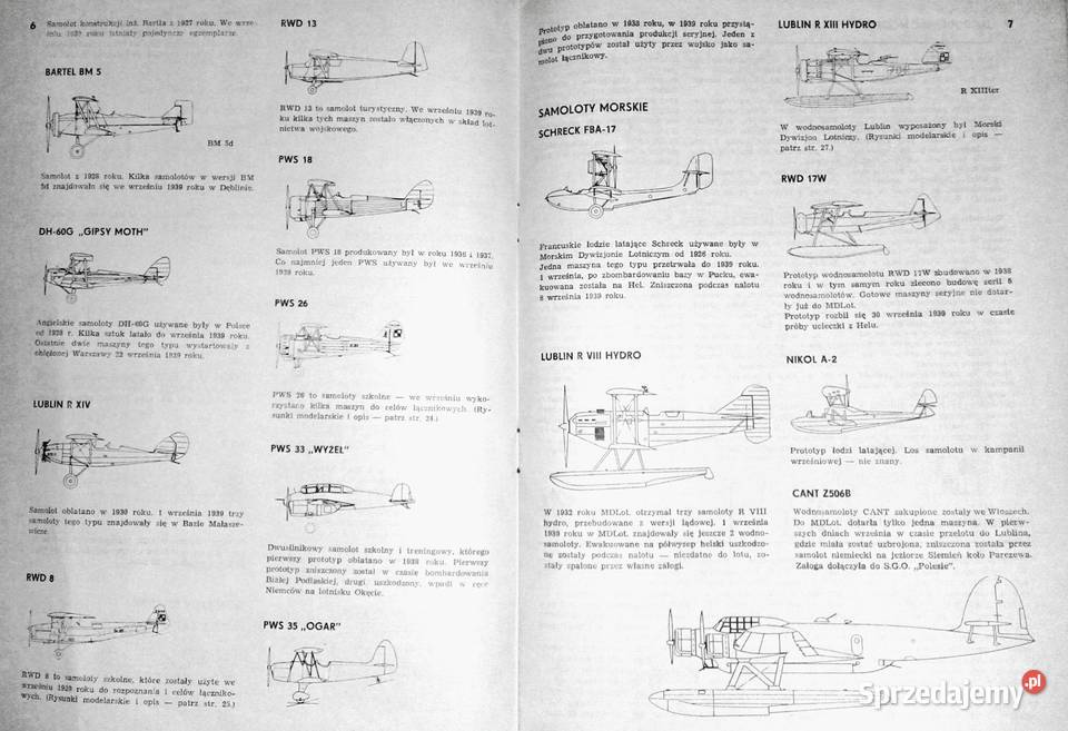Samoloty września 1939 E Gajkowski S Jurkiewicz lubelskie sprzedam