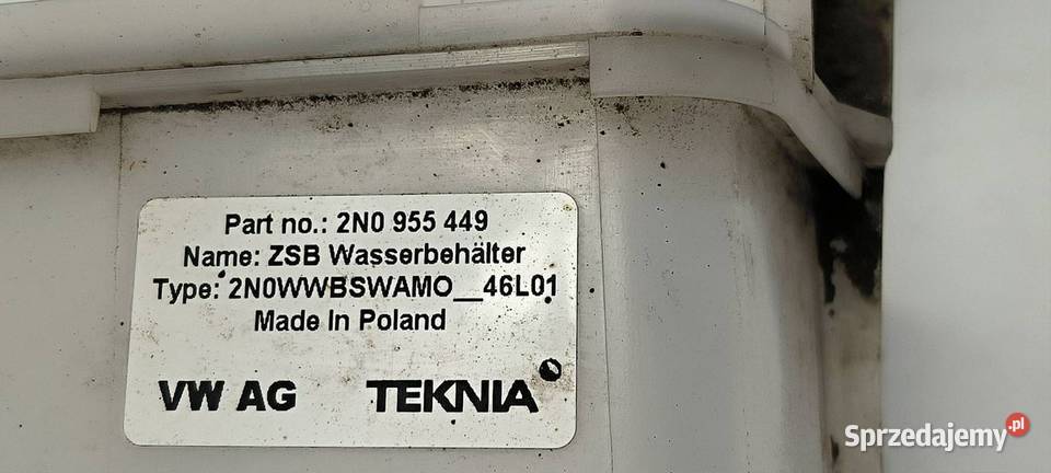 ZBIORNICZEK PŁYNU VOLKSWAGEN CRAFTER II 7C Lipno