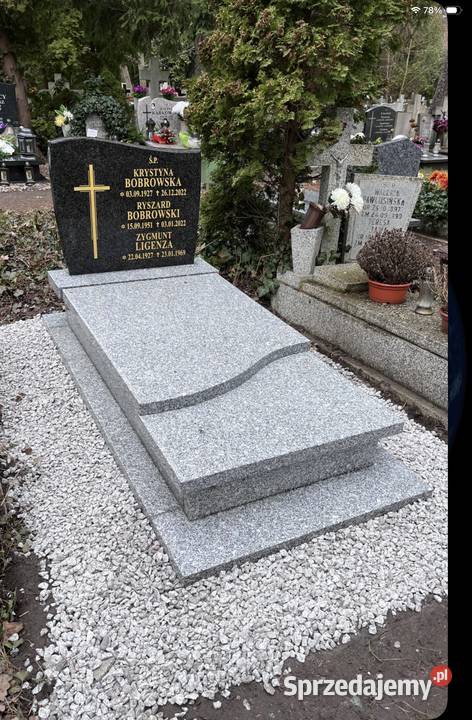 Nagrobek POMNIK GRANIT STRZEGOM Z MONTAŻEM Pozostałe usługi Konary