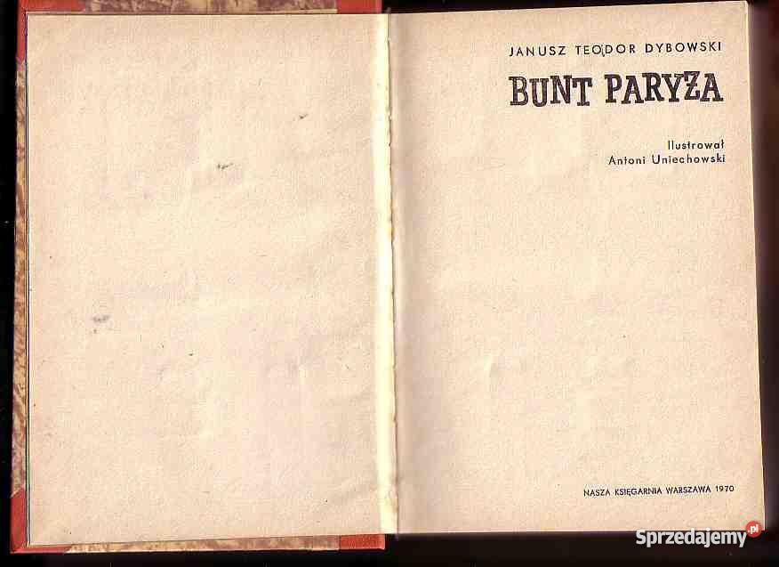 20 BUNT PARYŻA JANUSZ TEODOR DYBOWSKI Czyrna