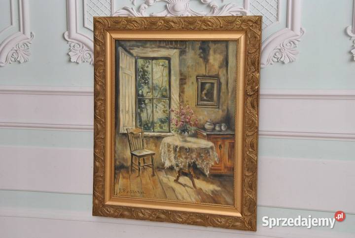 Ferdynand Ruszczyc Wnętrze Pokoju Dworek Kraków sprzedam