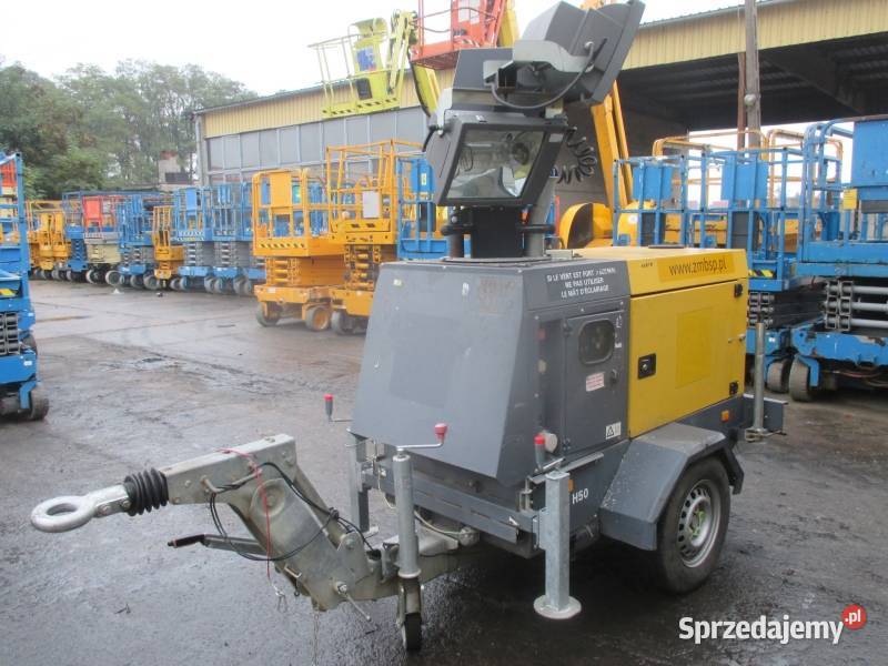 Maszt oświetleniowy generator Atlas Copco QLT Generatory Pleszew