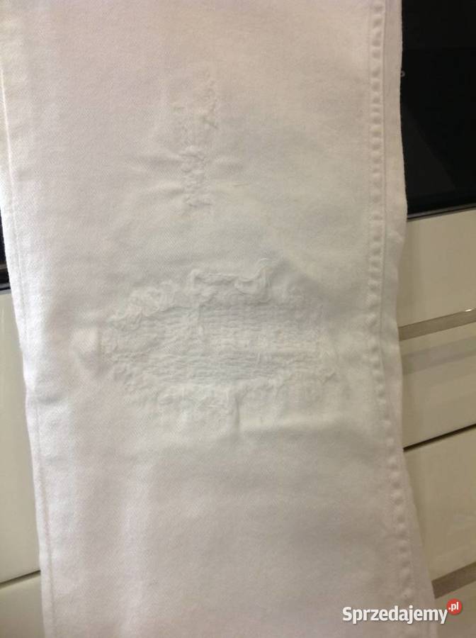 Spodnie Białe Jeans 7 For ALL MAN KIND 33 Nowe Nowa Sól